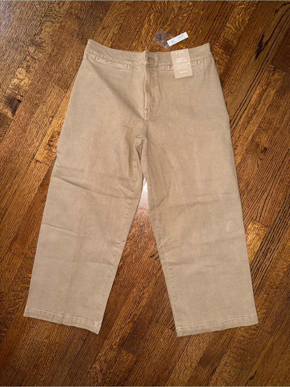 Madewell Women's Khaki Straight-Leg Chinos in Light Tan